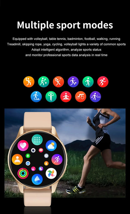 ⌚ LIGE 2024 – Montre Connectée Haut de Gamme | Bluetooth, Appels, Suivi Santé & Cadran Personnalisé + Boîte Incluse