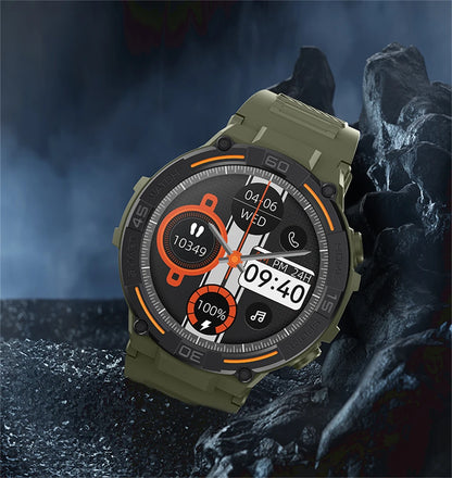 ⌚ ChiBear Military Outdoor Smartwatch – Montre Connectée Tactique GPS & LED pour Hommes