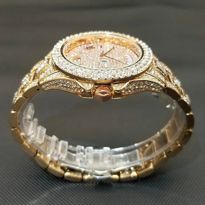 💎 Montre UNIGUET DR04 – Montre-bracelet Diamant Luxe Plaquée Or 18 Carats