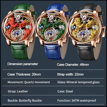 ⌚Montre Homme PINDU Design 2025 💎 Tourbillon Diamant | Verre Saphir • Étanche • Luxe Moderne