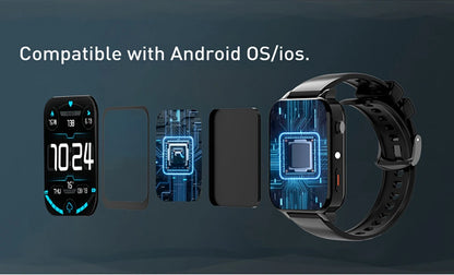 Montre Connectée 4G Homme – GPS • Caméra • Étanche • 4 Go RAM / 64 Go RAM