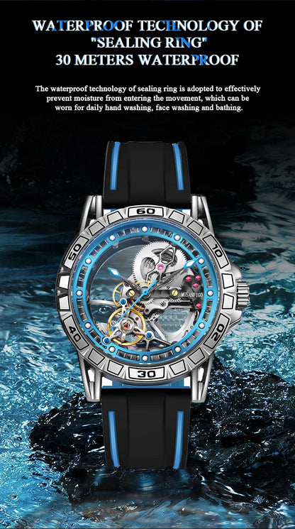 ⌚ MUSANFIGO 6026C – Montre Mécanique Automatique Édition Limitée à Cadran Squelette