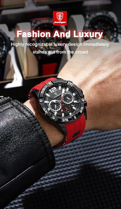 ⌚ POEDAGAR Luxury Chronograph – Montre Homme Sport & Élégance