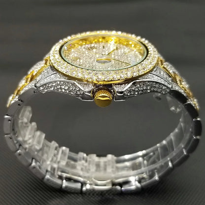 💎 Montre UNIGUET DR04 – Montre-bracelet Diamant Luxe Plaquée Or 18 Carats