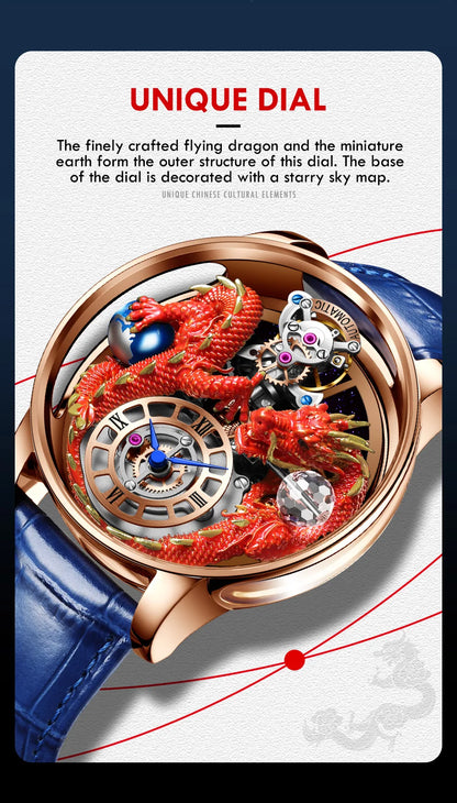 ⌚Montre Homme PINDU Design 2025 💎 Tourbillon Diamant | Verre Saphir • Étanche • Luxe Moderne